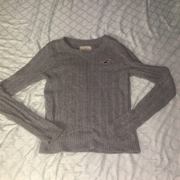 Hollister Sweaters - Gray Hollister sweater 4 hour sale